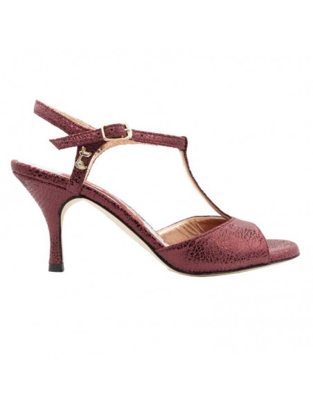 Tangolera Perla Bordeaux chaussures de tango Veryfine Zurich - talon 7cm