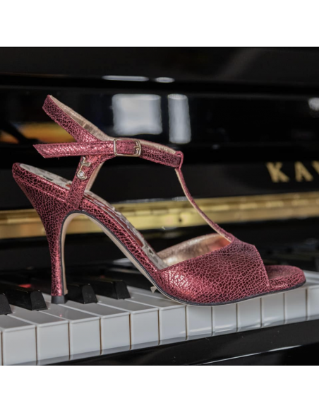 Tangolera Perla Bordeaux chaussures de tango Veryfine Zurich - talon 7cm