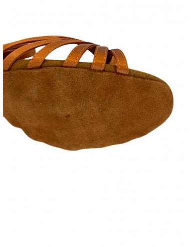 Scarpe da ballo Zurigo – Suphini Ayra, tacco 5,5 cm raso cognac, suola buffalina | Comfort e stile