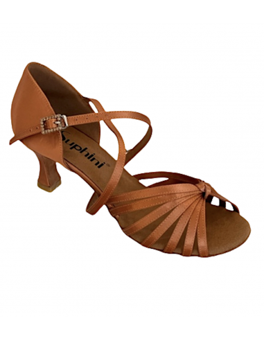 Scarpe da ballo Zurigo – Suphini Ayra, tacco 5,5 cm raso cognac, suola buffalina | Comfort e stile