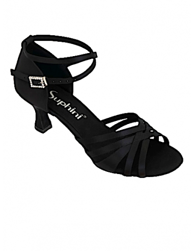 Dance Shoes Zürich – Suphini Debora, Black, 5.5 cm heel, suede leather sole | Comfort & style