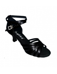 Dance Shoes Zürich – Suphini Debora, Black, 5.5 cm heel, suede leather sole | Comfort & style