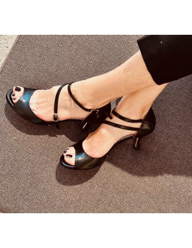 Tangolera A8B black nappa tango shoes - comfort & style from Italy
