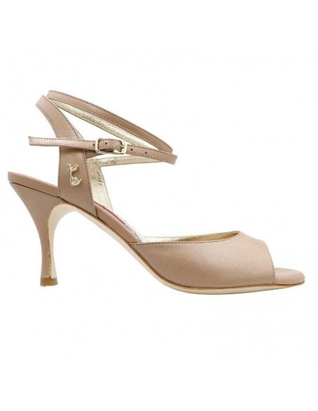 Tangolera Anita Nudo Perlato Slim chaussures de tango Zurich - talon de 7cm