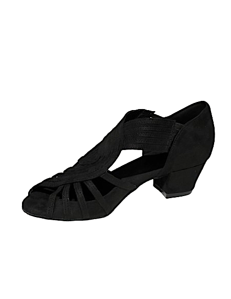 Linedance Tanzschuhe in schwarzem Nubuck  - Veryfine Dance Shop Zürich