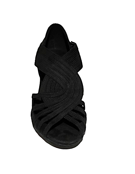 Ladies linedance shoes in black with 4cm heel - Veryfine Dance Shop Zurich