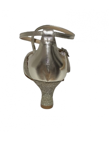 Eleganti scarpe da ballo italiani in pelle platino - Veryfine Dance Shoes Zurich