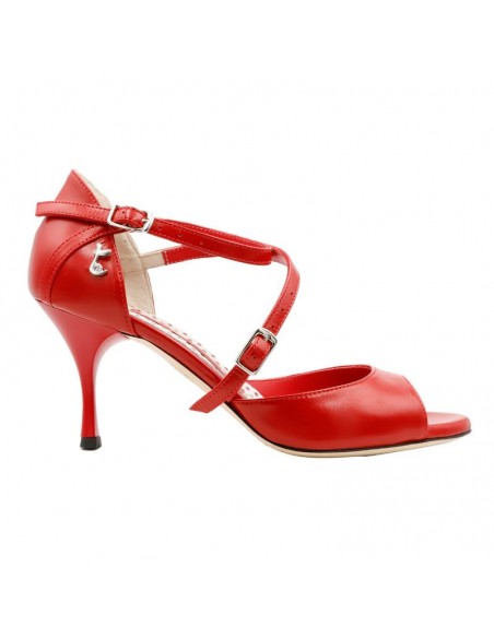 Scarpe da tango Tangolera Clio Rosso B - Dance Shoes Zurigo