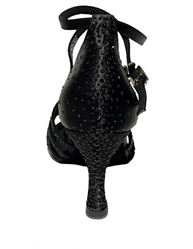 Chaussures de danse Zurich, Suphini Nova noir, talon de 7,5cm, semelle en cuir chromé | Confort et style