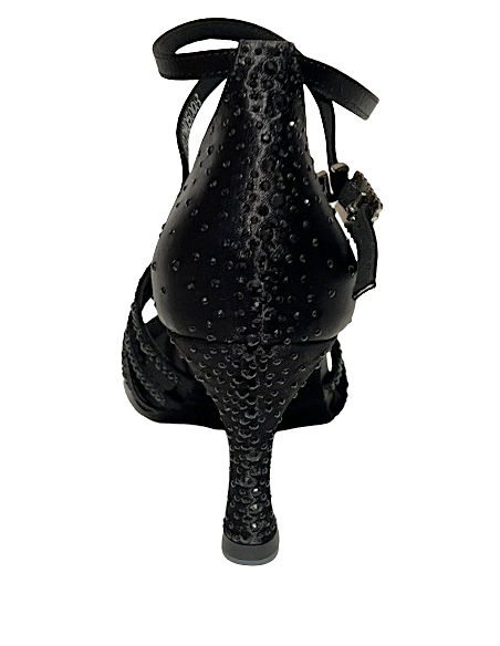 Chaussures de danse Zurich, Suphini Nova noir, talon de 7,5cm, semelle en cuir chromé | Confort et style