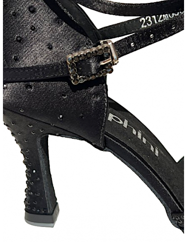 Scarpe da ballo Zurigo – Suphini Nova Nera, tacco 7,5 cm, suola buffalina | Comfort e stile