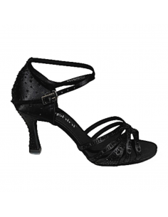 Scarpe da ballo Zurigo – Suphini Nova Nera, tacco 7,5 cm, suola buffalina | Comfort e stile