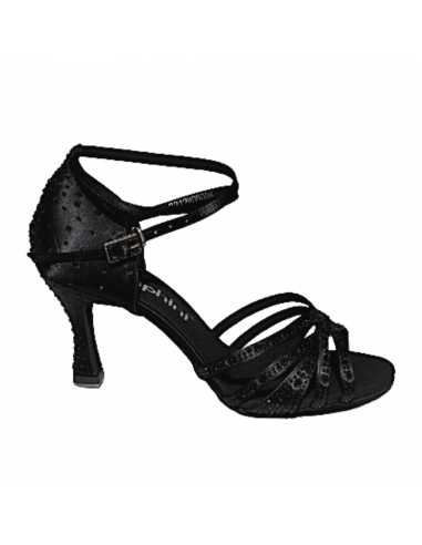 Scarpe da ballo Zurigo – Suphini Nova Nera, tacco 7,5 cm, suola buffalina | Comfort e stile