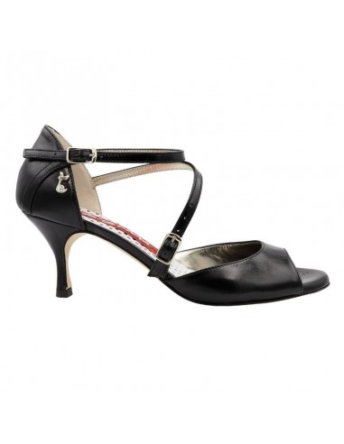 Chaussures de tango en cuir noir Tangolera  Clio Nero B - Confort & style d'Italie