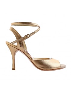 Tangolera Anita Gold CL Tango Shoes Zurich - 9cm heel