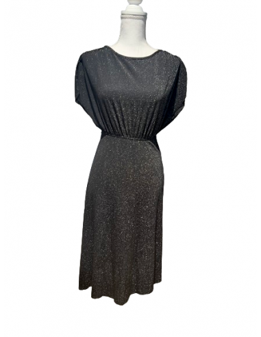 A glittering dance dress for ballroom or tango. With its elegant design, it makes every dancer an attraction on the dance floor