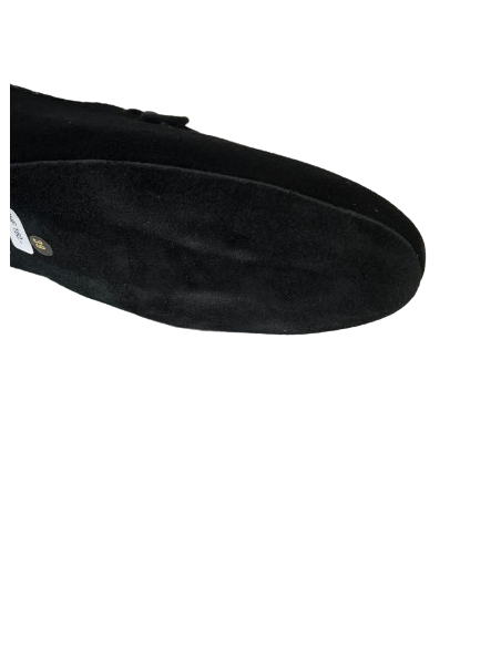 Chaussures de danse à lacer, cuir daim noir, talon de 3.5cm pour linedance, danse de salon, tango