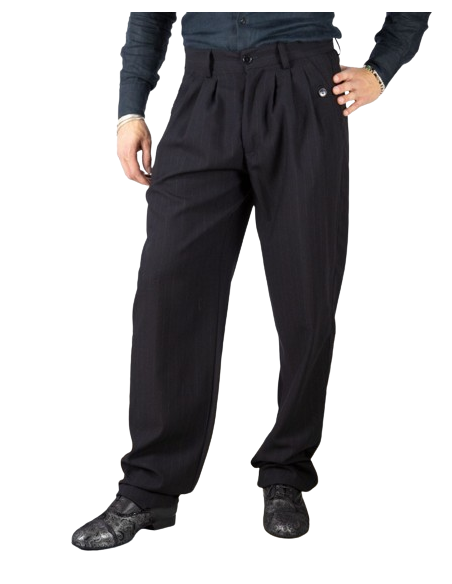 Men's tango trousers with fine pinstripes perfect for argentine tango