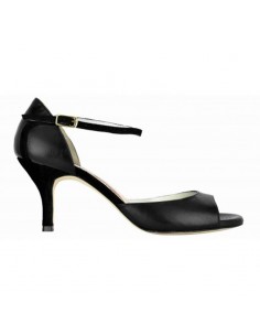 Tangolera Clio Nero Basico chaussures de tango Zurich - talon de 7cm