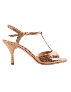 Tangolera C1 Pitoncino rame italian tango shoes - Veryfine Dance Shoes Zürich