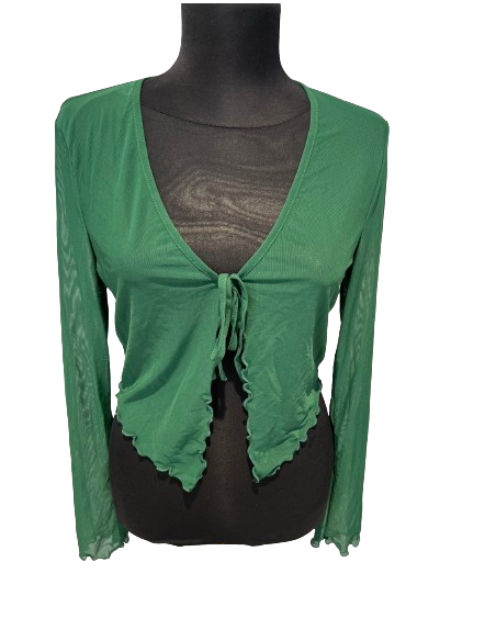 Cute dance bolero, green mesh, wear over dance dress for cool evenings