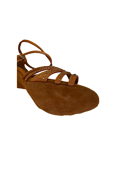 Chaussures de danse Zurich, Suphini Nova – talon de 7,5 cm, bout ouvert, semelle en cuir chromé | Confort et style