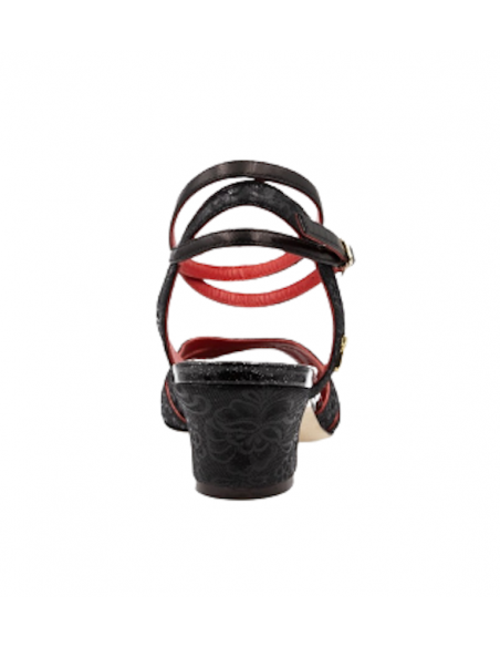 Chaussures de danse Tangoschuhe D32 Nero Stampato - Veryfine Dance Shoe Zurich