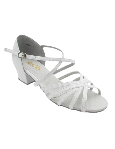 Dance shoes with 3.5cm heel in white - Veryfine Dance Shop Zurich