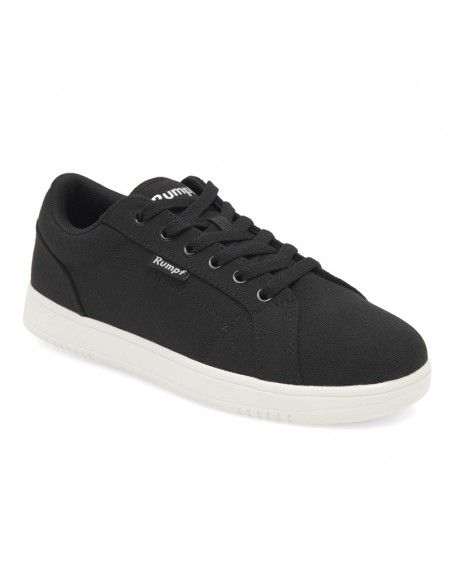 Sneaker da ballo in lino nero Rumpf Leo con suola in PVC per salsa, linedance