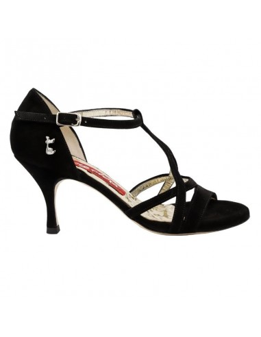 Tangolera Tanzschuhe Sofia Camoscio Nero Veryfine Zurich - 7cm Absatz
