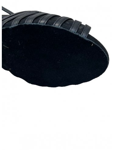 Scarpe da ballo in pelle nero per la danza standard o la line dance