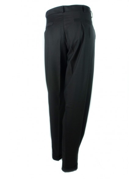 Men's tango dance trousers in black for the milonga or tango practica