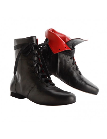 Chaussures de tango Tangolera Stivaletto Selene Nero Alto Zurich – Talon de 2cm