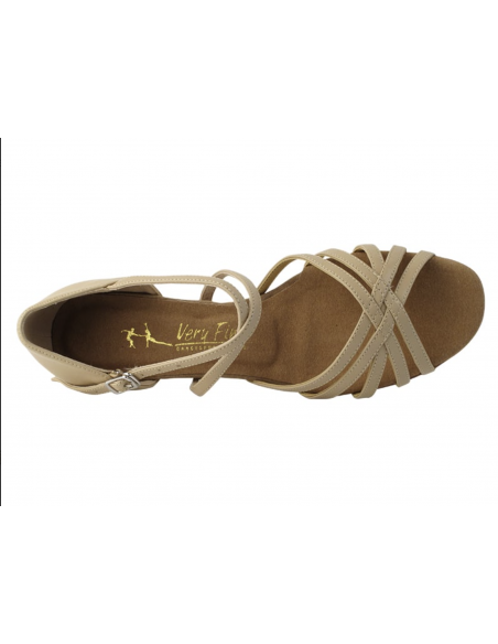 Chaussures de danse plats 1670FT beige  - Veryfine Dance Shoes Zurich