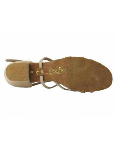 Chaussures de danse plats 1670FT beige  - Veryfine Dance Shoes Zurich