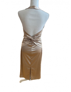 Sexy gold halterneck dress for all tango dancers 2