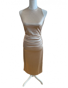 Sexy gold halterneck dress for all tango dancers