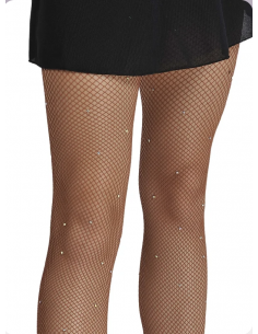Professionelle Netz-Tanzstrumpfhose mit Aurora Borealis Strass überall für Standardtanz, Latin, Salsa, Shows 2