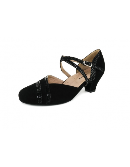 Top Tanz Tosca 3342 – extra wide leather dance shoes, 4.5cm heel in Zurich