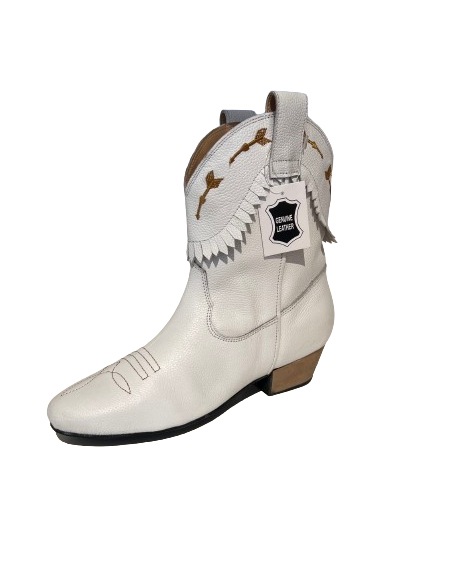 Confortable bottine de danse couleur daim couleur cognac pour la linedance
