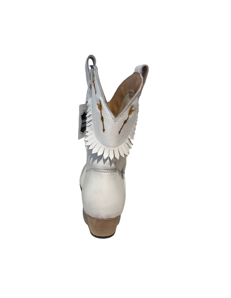 Confortable bottine de danse couleur daim couleur cognac pour la linedance