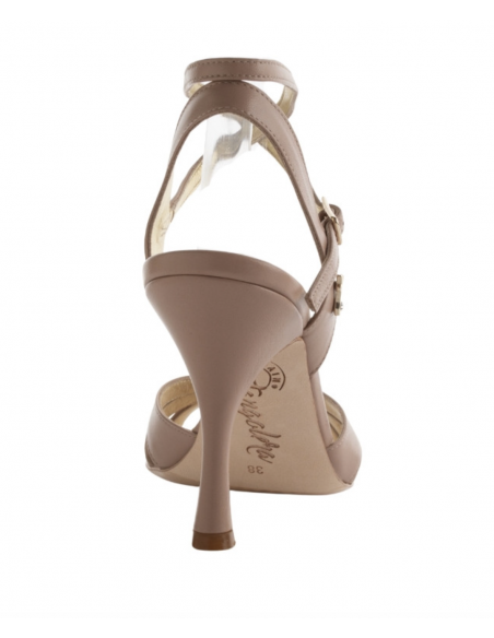 Scarpe da tango Tangolera Ginevra Beige CL Veryfine Zurigo – Tacco c8m