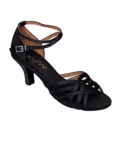 Chaussures de danse en satin noir Sydney 2615 - Veryfine Dance Shop Zurich