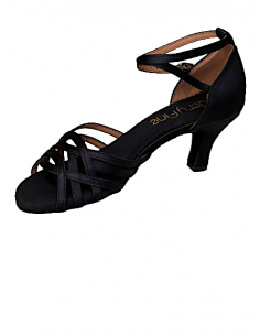 Chaussures de danse en satin noir Sydney 2615 - Veryfine Dance Shop Zurich 2