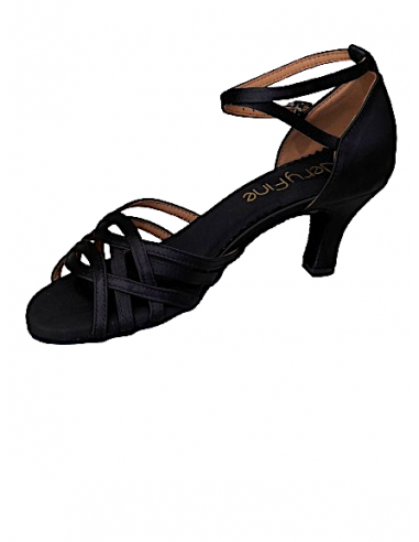 Black satin dance shoes Sydney 2615 - Veryfine Dance Shop Zurich