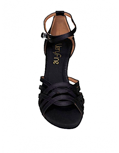 Black satin dance shoes Sydney 2615 - Veryfine Dance Shop Zurich