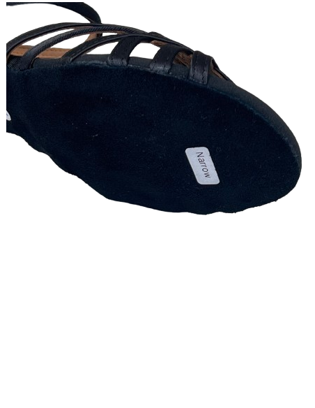 Black satin dance shoes Sydney 2615 - Veryfine Dance Shop Zurich