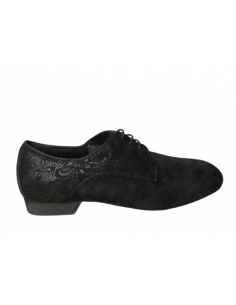 Tangolera Tangoschuhe für Herren Samuel Nero, Wildledersohle – VeryFine Dance Shoes Zürich