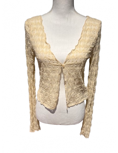 Beige-colored mesh bolero – Dance shoes Zurich | Dancewear Zurich