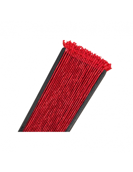 Ventaglio da ballo rosso con pizzo rosso per danzante